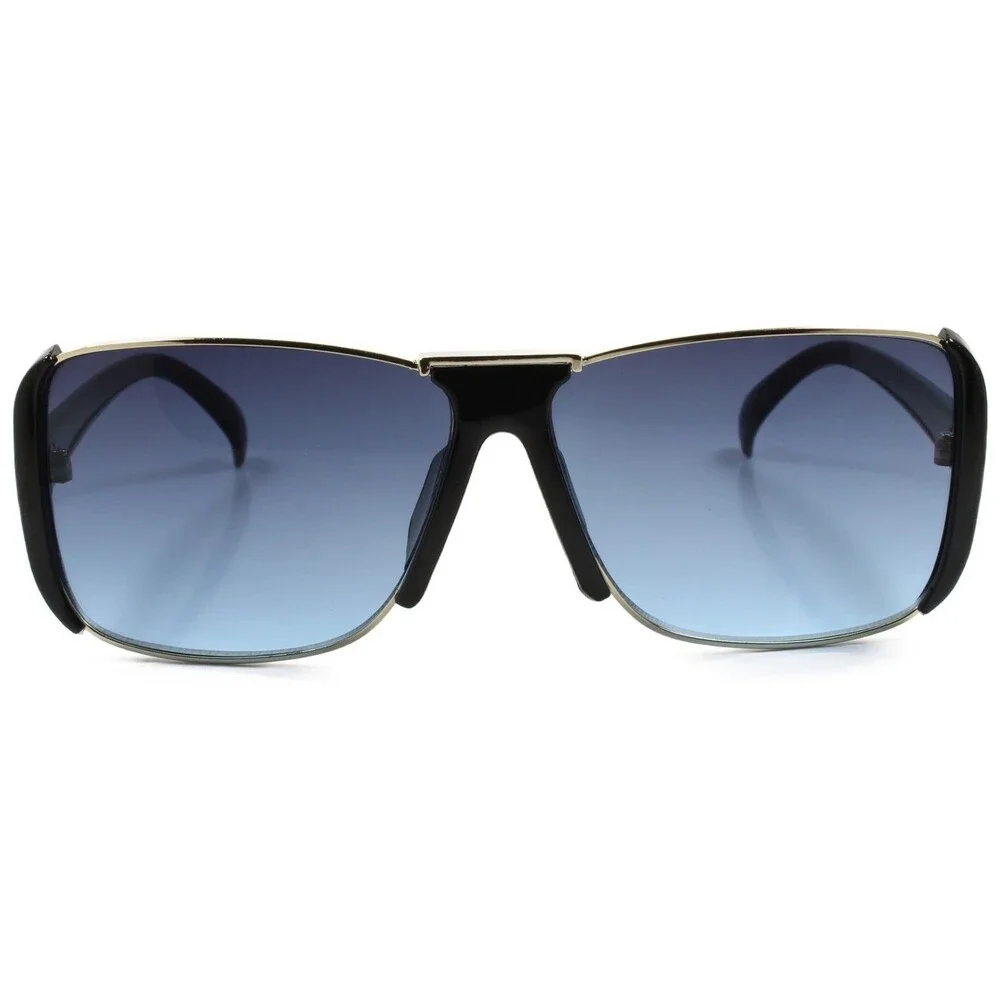 Unique Cool Retro 80s 90s Stylish Fashion Hip Hop Square Sunglasses Black Frame